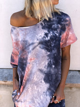 Load image into Gallery viewer, Tie-Dye Short Sleeve Dress