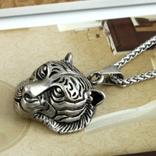 Load image into Gallery viewer, Hip Hop Rock Stainless Steel Jewelry Tiger Head Necklace