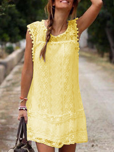 Sleeveless Lace Dress