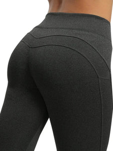 Sexy Solid Color Tight Hip Yoga Pants