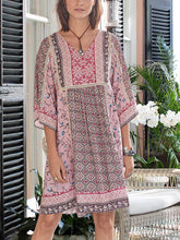 Load image into Gallery viewer, Ethnic Print Loose Dress