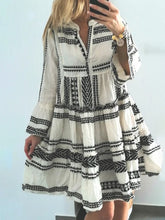 Load image into Gallery viewer, Vacation V-neck Boho Print Dress