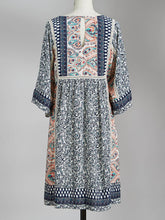 Load image into Gallery viewer, V-Neck Ethnic Print Dress