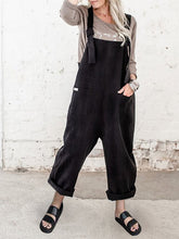 Load image into Gallery viewer, Cotton and Linen Casual Overalls