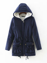 Load image into Gallery viewer, Hooded Pocket Cotton Lining Coat