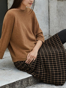 Crew Neck Casual Knit Pullover