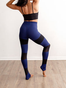 Women Sport Mesh Patchwork High Waist Yoga Leggings