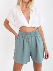 Cotton and Linen Casual Shorts