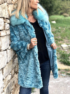 Long Sleeve Faux Fur Casual Outerwear