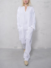 Load image into Gallery viewer, Casual Loose Soft Cotton Linen Jumpsuit