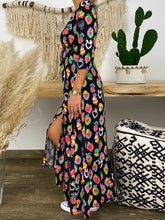 Load image into Gallery viewer, Casual Printed V-Neck Long Dress