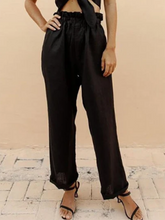 Load image into Gallery viewer, Casual Cotton and Linen Two-piece Suit