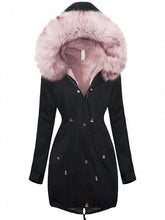 Load image into Gallery viewer, Hooded Plus Velvet Padded Coat