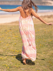 Romantic Bohemian Casual Loose Tie Dye Dress