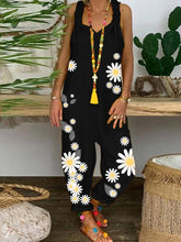 Load image into Gallery viewer, Romantic Rural Daisy Loose Casual Jumpsuit