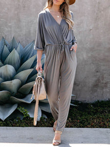 Solid Color Jumpsuit