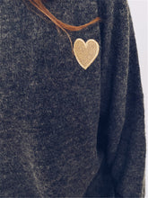 Load image into Gallery viewer, Heart-shaped Embroidered Sweater