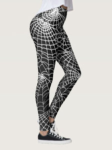 Spider Web Digital Printed Yoga Pants