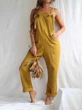 Load image into Gallery viewer, Linen Overalls Casual Jumpsuit with Pocket