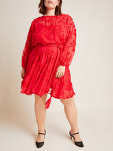 Load image into Gallery viewer, Plus Size Bell Amal Textured Mini Dress