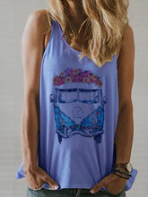 Load image into Gallery viewer, Sleeveless Printed Graphic Cotton-Blend Shirts &amp; Tops