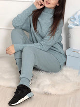 Load image into Gallery viewer, Fashion casual knitted long sleeve suit