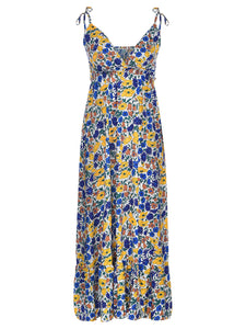 Printed V-neck Camisole Dress