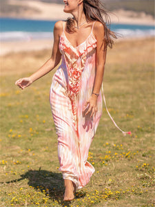 Romantic Bohemian Casual Loose Tie Dye Dress