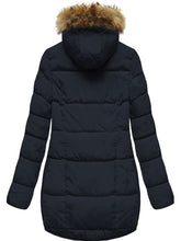 Load image into Gallery viewer, Fashion Solid Color Warm Hooded Coat