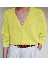 Load image into Gallery viewer, PLUS SIZE SWEATER COTTON CASUAL KNITTED SHIRTS &amp; TOPS