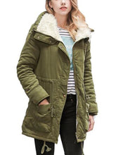 Load image into Gallery viewer, High Neck Solid Color Pockets Women Oversized Winter Warm Coat
