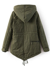 Load image into Gallery viewer, Hooded Pocket Cotton Lining Coat