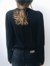 Load image into Gallery viewer, V-Neck Solid Color Long Sleeve T-Shirt