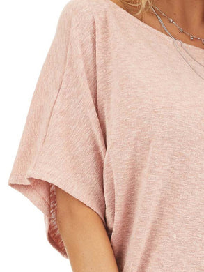 Spring and Summer Round Neck Short Sleeve Shirt