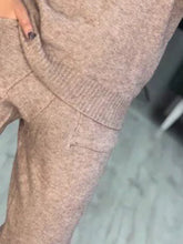 Load image into Gallery viewer, Round Neck Knit Casual Two-piece Suit