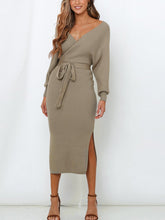 Load image into Gallery viewer, Autumn and Winter Long Sweater Dress