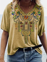 Load image into Gallery viewer, Women V-Neck Boho Summer Vintage Blouse