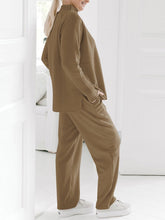 Load image into Gallery viewer, High Collar Knit Two-piece Suit