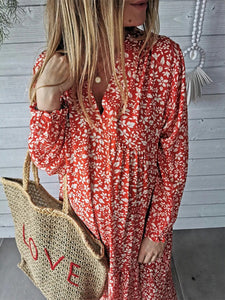 Casual Printed Long Dress