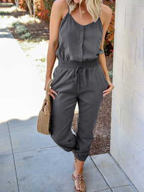 Cotton and Linen Jumpsuit