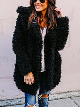 Load image into Gallery viewer, Long Faux Fur Thick Coats