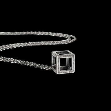 Retro Stereo  Pendant  Simple Personality Hip Hop Sweater Chain Necklace