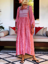Load image into Gallery viewer, Bohemian Cotton and Linen Dress