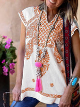 Load image into Gallery viewer, V Neck Sleeveless Floral Loose Blouse for Women