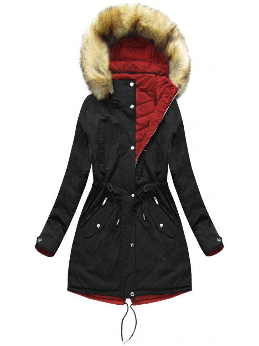 Fashion Hooded Plus Velvet Warm Coat