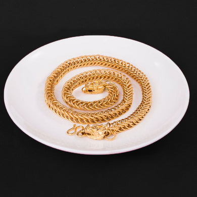 Fashionable Domineering Hip Hop Jewelry Retro Dragon Head Necklace