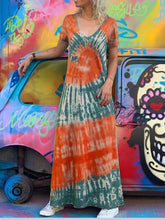 Load image into Gallery viewer, Loose Casual Collar Comfortable Soft Tie Dye Long Dress