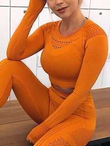 Sexy Yoga Sports Trousers Two-piece Suit