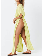 Load image into Gallery viewer, Summer Short Sleeve Boho Beach Maxi Dress