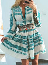 Load image into Gallery viewer, Vacation V-neck Boho Print Dress